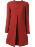 Valentino Bow Detail A-line Dress, Women's, Size: 38, Red, Silk/virgin Wool