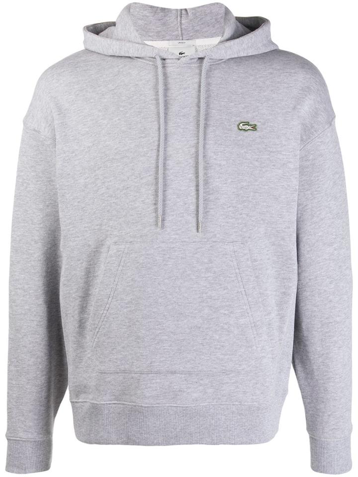 Lacoste Live Kangaroo Pocket Hoodie - Grey