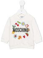 Moschino Kids - Flower Power Sweatshirt - Kids - Cotton/spandex/elastane - 9-12 Mth, Nude/neutrals