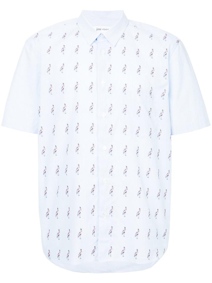 Jimi Roos Flamingo Short-sleeve Shirt - Blue