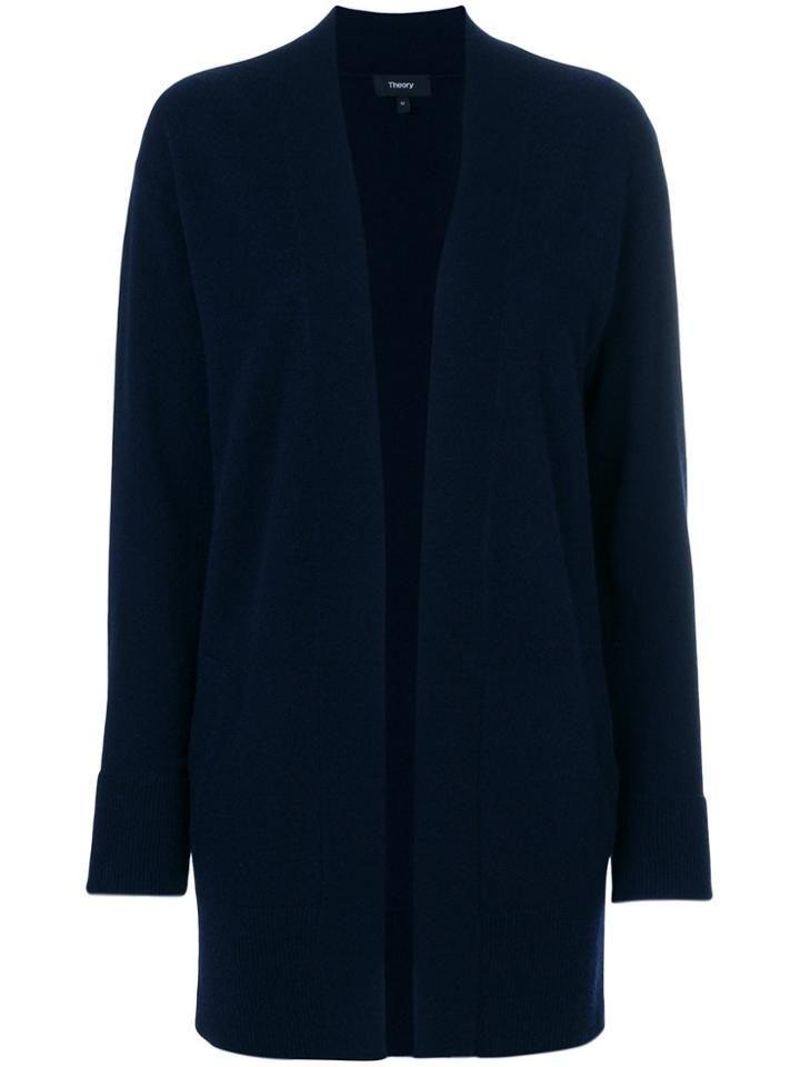 Theory Open Front Cardigan - Blue