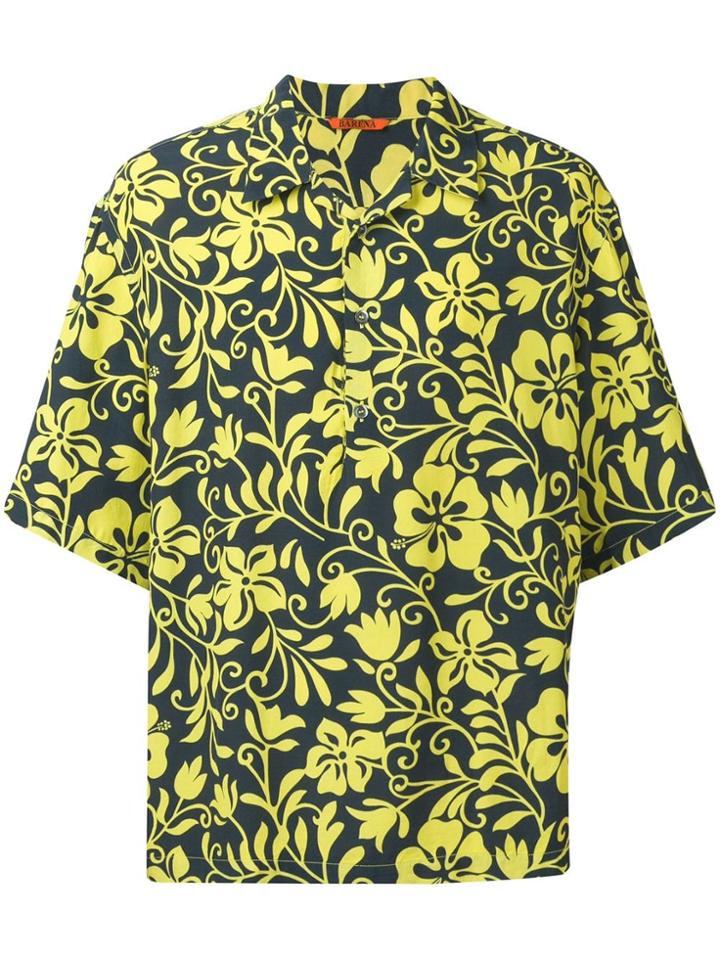 Barena Floral Print Shirt - Yellow