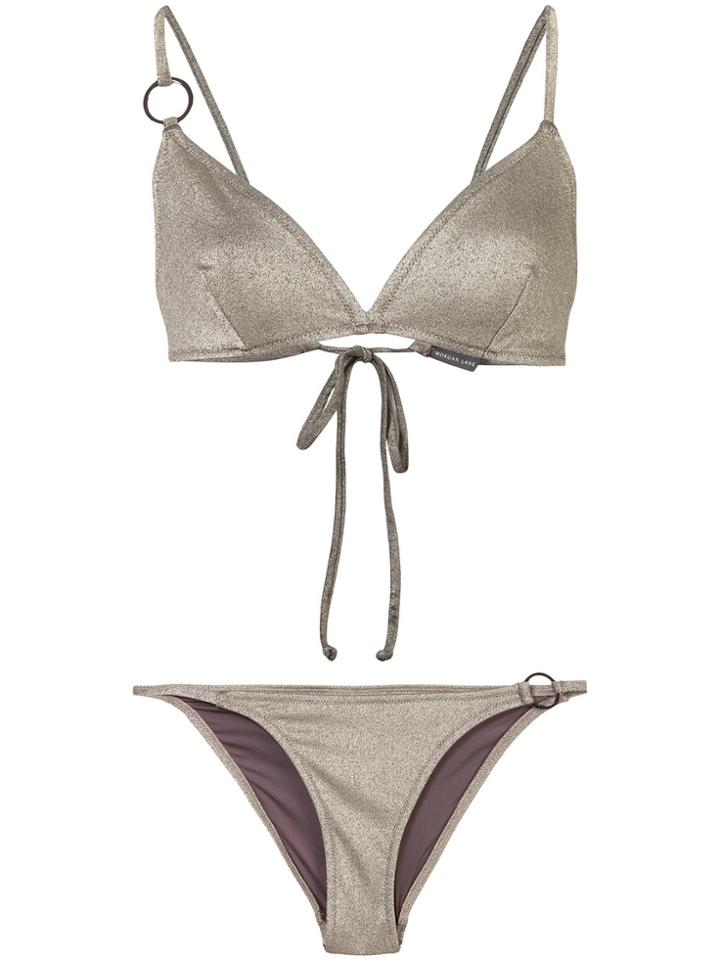 Morgan Lane Evie Bikini Set - Metallic