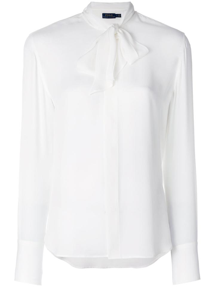 Polo Ralph Lauren Pussy-bow Blouse - White