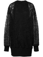 Vera Wang - Pullover Dress With Slip - Women - Silk/cotton/nylon - 2, Black, Silk/cotton/nylon