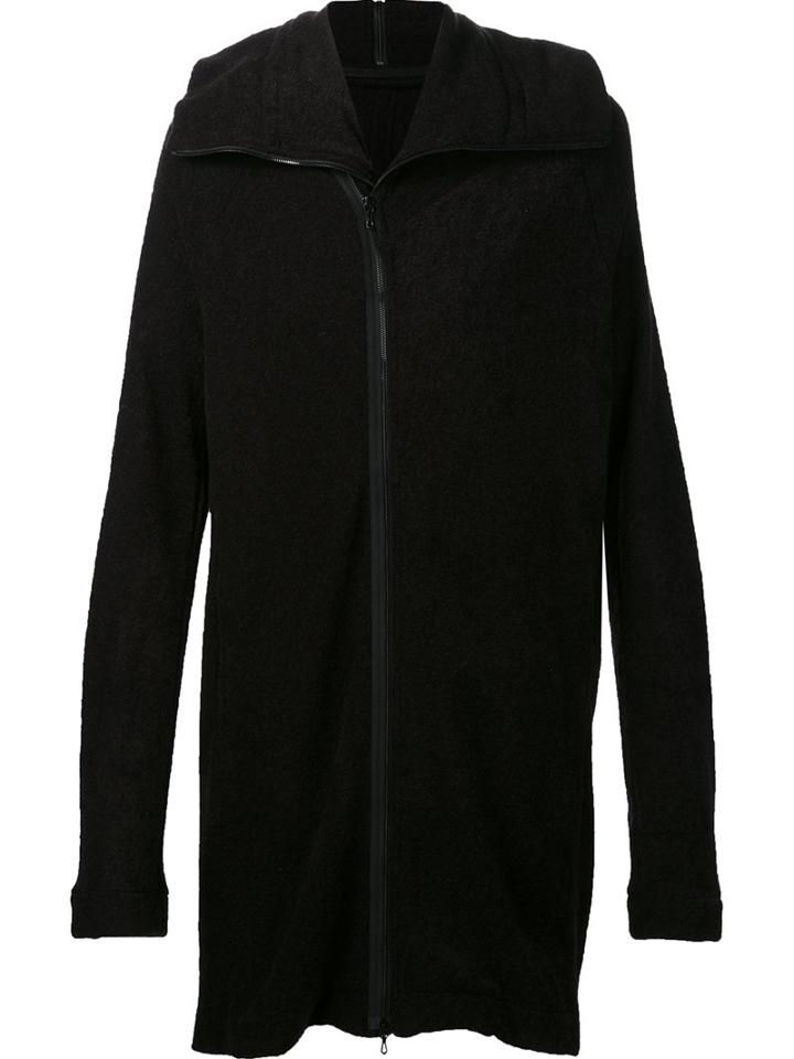 Julius Zipped Oversized Sweatshirt, Men's, Size: 4, Black, Acrylic/nylon/wool/alpaca