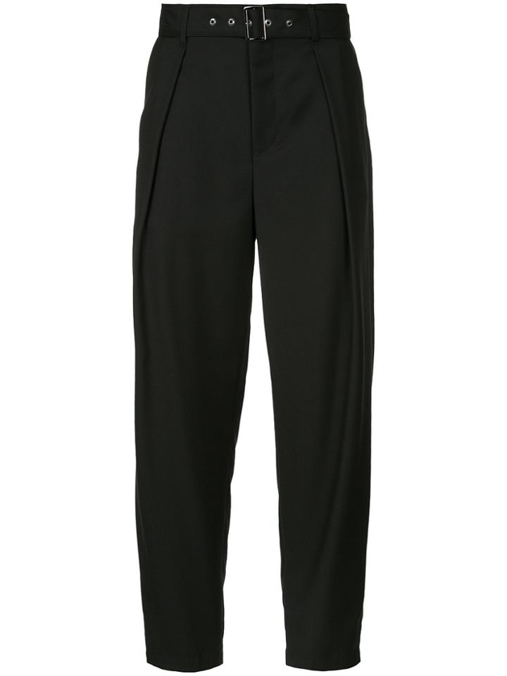 Guild Prime Belted High Waist Trousers - Black