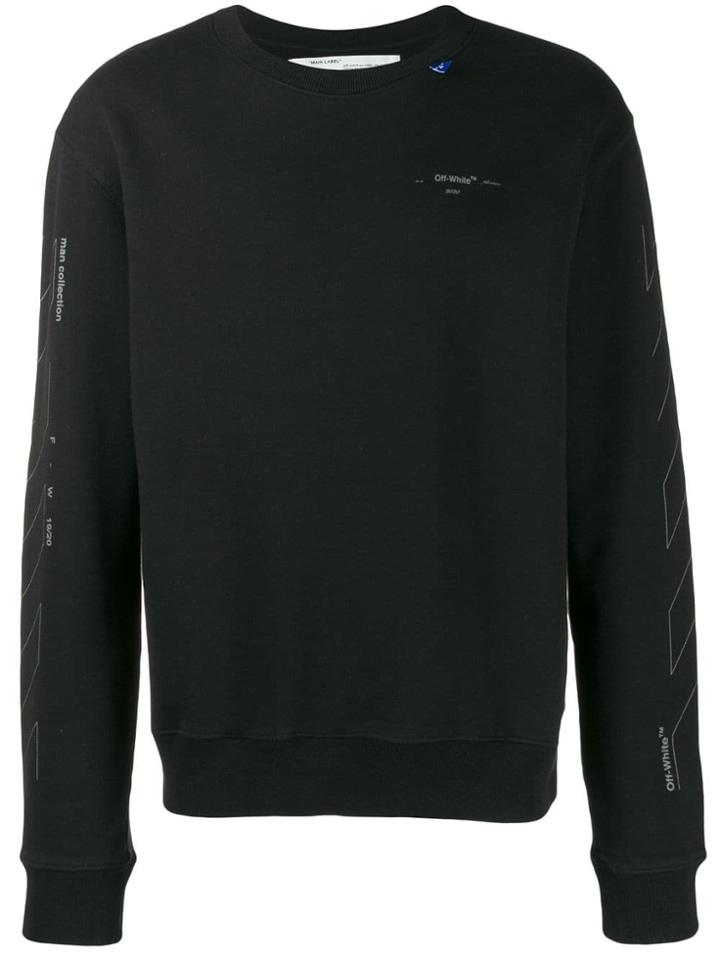 Off-white Logo Printed Sweatshirt - Black