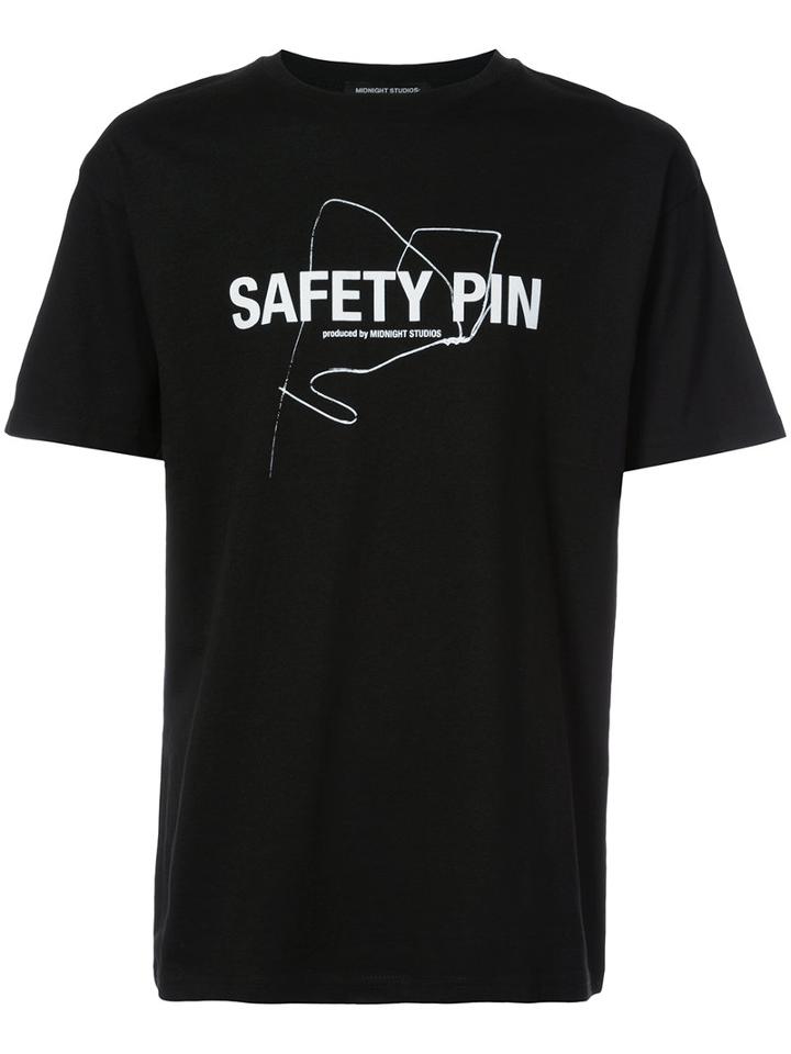 Midnight Studios - Safety Pin T-shirt - Men - Cotton - L, Black, Cotton