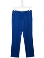 Isaia Kids Teen Classic Chino Trousers - Blue