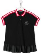 Moncler Kids Teen Contrast Trim Polo Shirt - Black