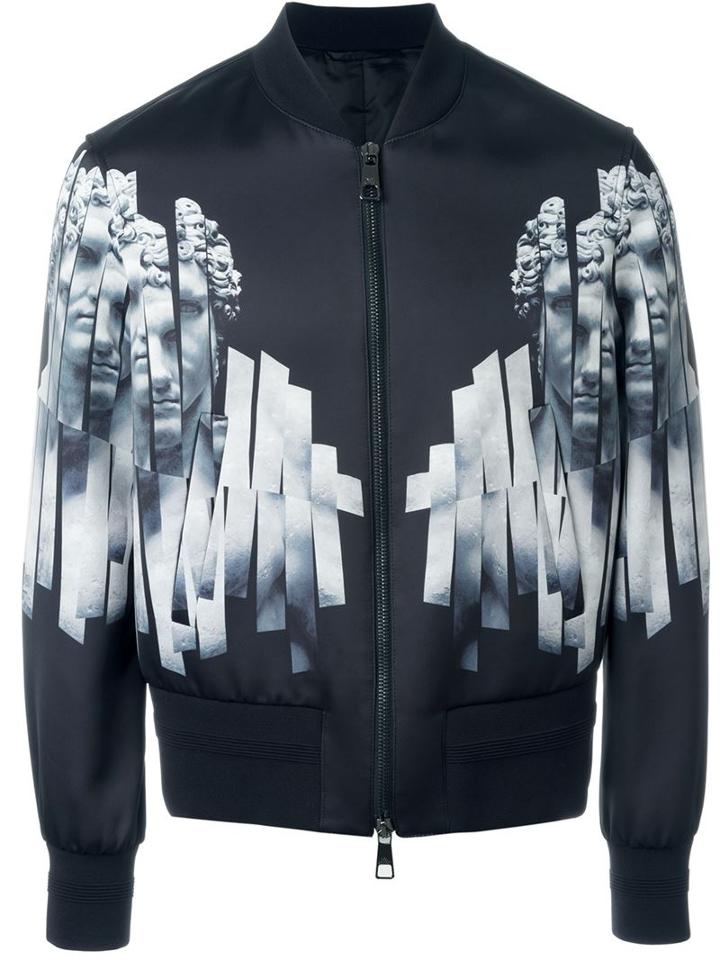 Neil Barrett Statue Print Bomber Jacket