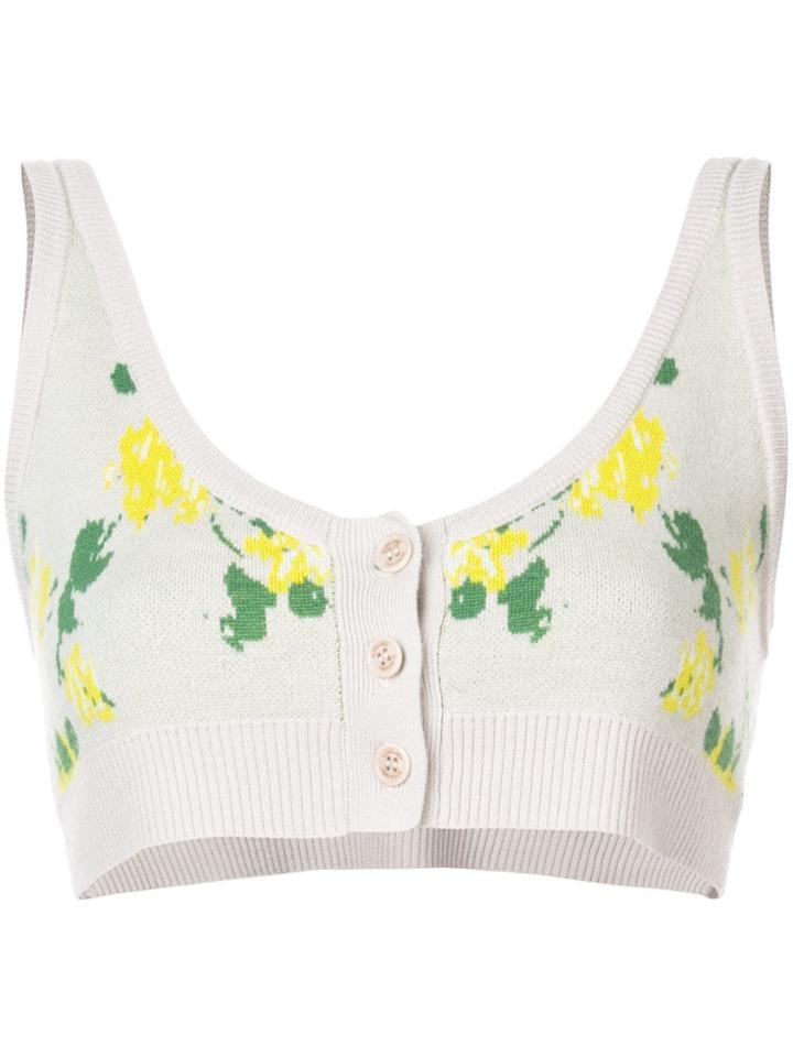 Altuzarra 'sperlonga' Knit Bra Top - Neutrals