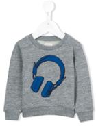 Paul Smith Junior - Headphones Print Sweatshirt - Kids - Cotton/polyester - 36 Mth, Grey