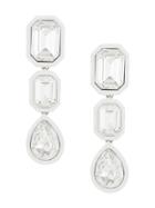 Racil Crystal Drop Earrings - White