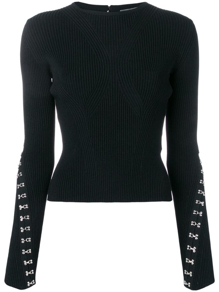 Alexander Mcqueen Hook And Eye Jumper - Black