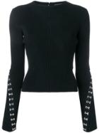 Alexander Mcqueen Hook And Eye Jumper - Black