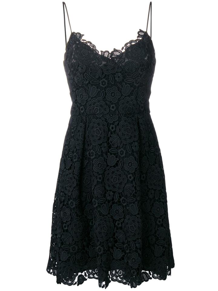Blumarine Lace Midi Dress - Black