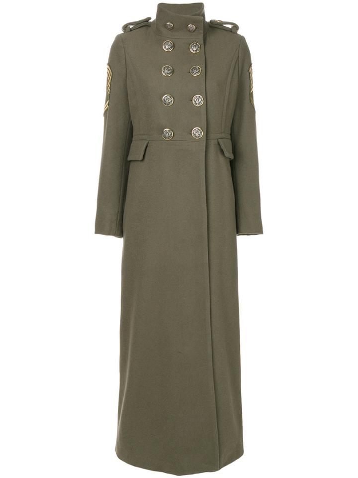 History Repeats Long Coat - Green