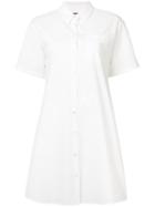 Boutique Moschino - Shirt Dress - Women - Cotton/other Fibers - 42, Women's, White, Cotton/other Fibers
