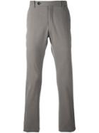 Giorgio Armani Straight Leg Trousers, Men's, Size: 48, Grey, Cotton/spandex/elastane/modal