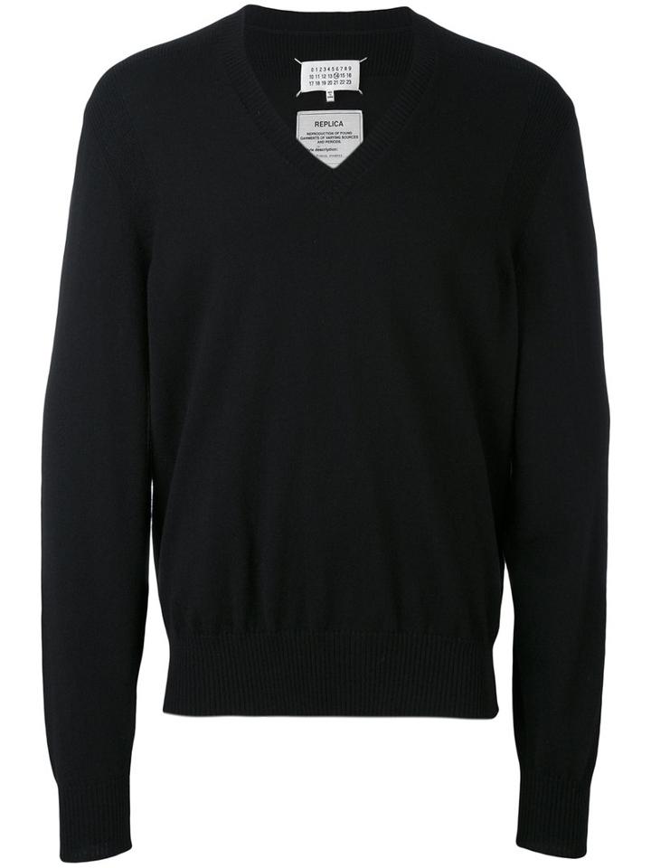 Classic Knitted Sweater - Men - Wool - Xl, Black, Wool, Maison Margiela