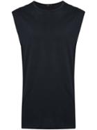 Bassike Vintage Ribbed Neck Tank, Men's, Size: Xl, Black, Organic Cotton
