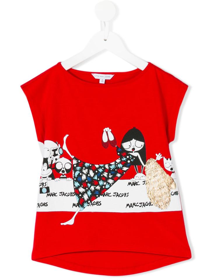 Little Marc Jacobs - Printed T-shirt - Kids - Cotton/modal - 5 Yrs, Red