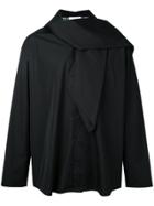 Aganovich Scarf Detail Shirt - Black