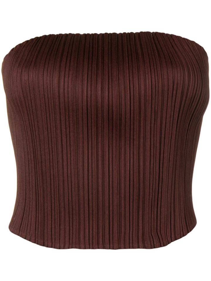 Pleats Please By Issey Miyake Bandeau Top - Brown