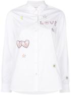 Chinti & Parker Love Embroidered Shirt - White