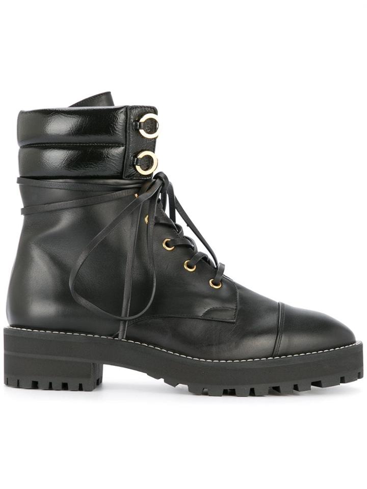 Stuart Weitzman Lexy Combat Boots - Black
