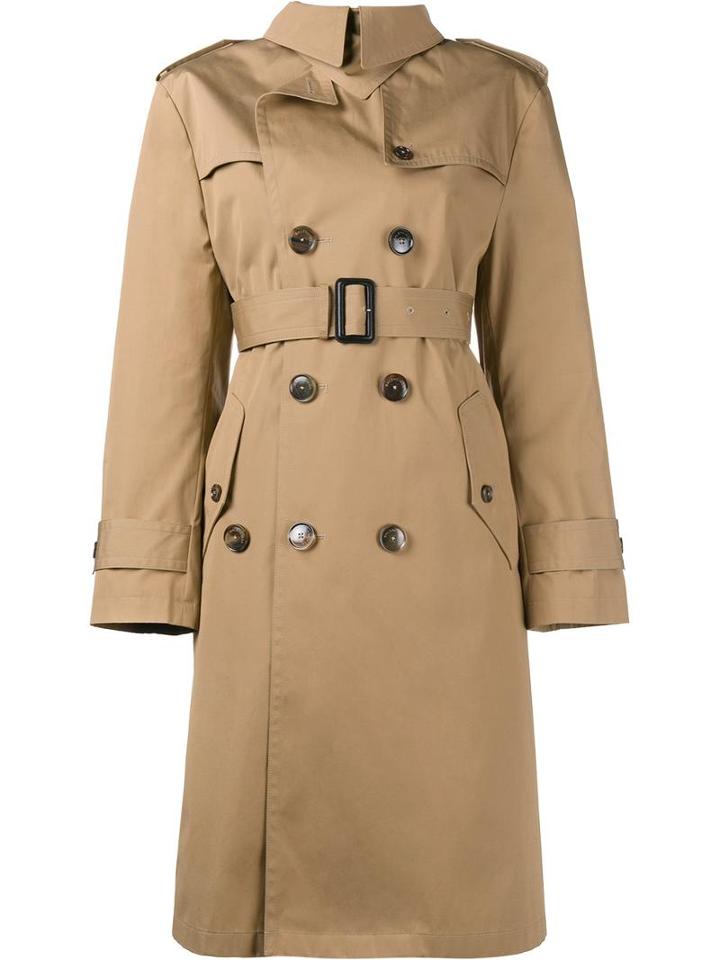 Balenciaga 'swing' Trenchcoat, Women's, Size: 38, Nude/neutrals, Cotton/cupro