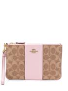 Coach Colour Block Small Wristlet - Neutrals