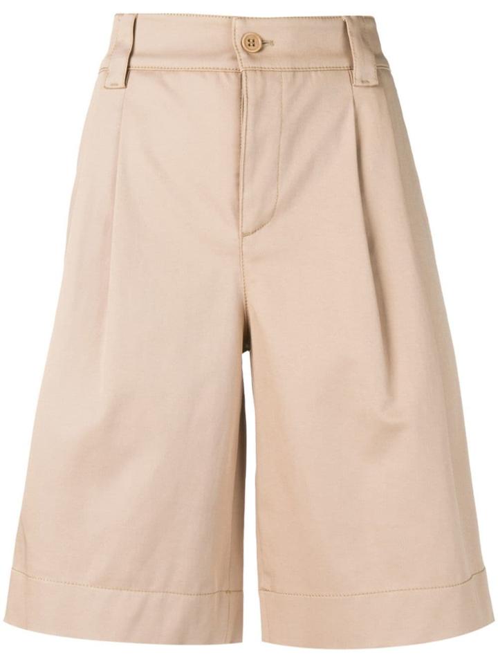 Red Valentino High-waist Bermuda Shorts - Neutrals