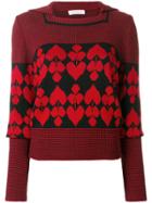 Philosophy Di Lorenzo Serafini Ribbed Printed Jumper - Red