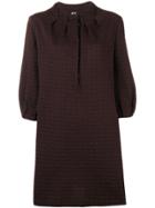 Missoni Vintage Pleated Detail Dress - Brown