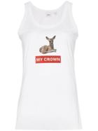 Burberry Bambi Print Tank Top - White
