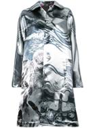 Comme Des Garçons Printed Single Breasted Coat - Metallic