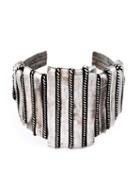 Claude Montana Vintage Striped Cuff, Women's, Metallic