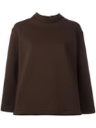 Marni Open Back Blouse, Women's, Size: 42, Brown, Polyester