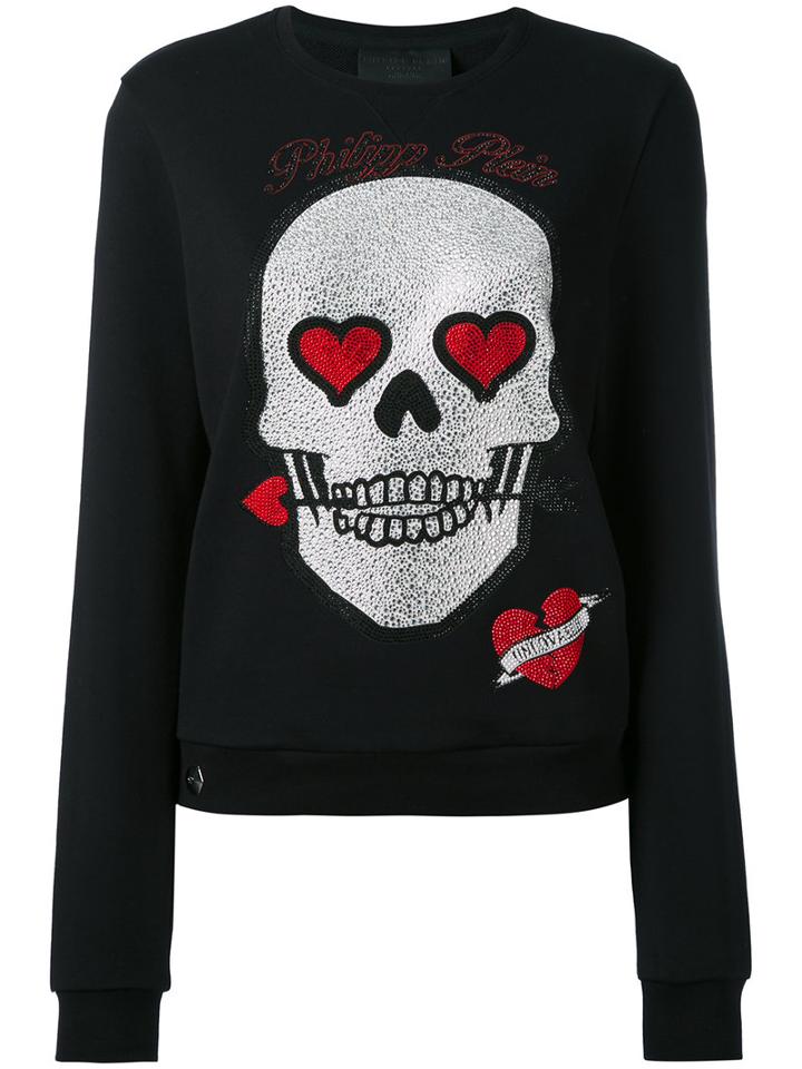 Philipp Plein - Cause Sweatshirt - Women - Cotton - M, Black, Cotton