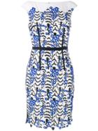 Lace Appliqué Shift Dress - Women - Polyester/spandex/elastane - 34, White, Polyester/spandex/elastane, Talbot Runhof