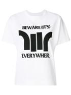 Sacai Beware Everywhere Print T-shirt - White