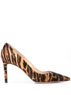 Prada Tiger Print Pumps - Brown