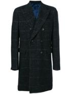 Caruso Straight Long Sleeved Coat - Blue