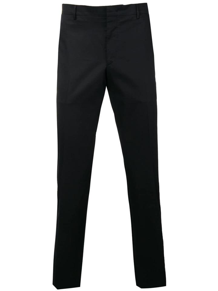 Prada Side Stripe Tailored Trousers - Blue