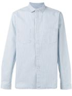 A.p.c. - Chest Pockets Striped Shirt - Men - Cotton/spandex/elastane - S, White, Cotton/spandex/elastane