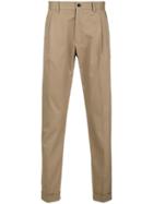 Etro Tapered-leg Chino Trousers - Nude & Neutrals