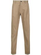 Etro Tapered-leg Chino Trousers - Nude & Neutrals